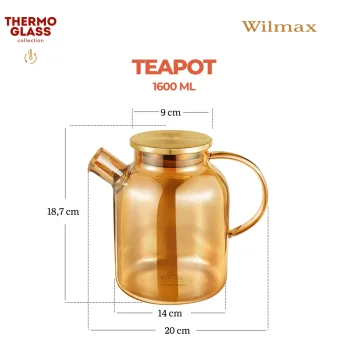 Чайник из жаропрочного термостекла 1600мл WL-888811003