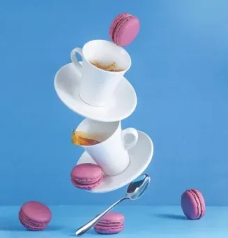 Чашка с блюдцем фарфоровые купить