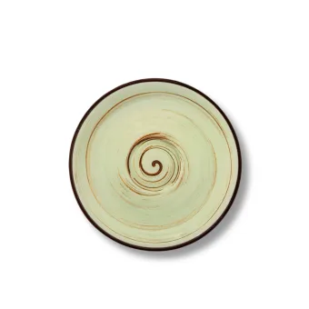 Блюдце 15см фисташковое Spiral WL-669136