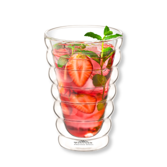 Стакан двустенный из термостекла 400мл WL-888418 купить