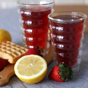 Стакан двустенный из термостекла 300мл WL-888417 купить