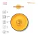 Блюдце 15см жёлтое Spiral WL-669436