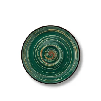 Блюдце 15см зелёное Spiral WL-669536