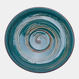 Блюдце 15см зелёное Spiral WL-669536