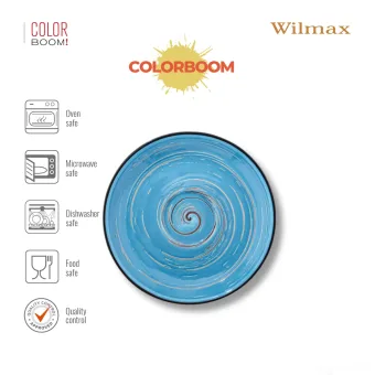 Блюдце 15см голубое Spiral WL-669636