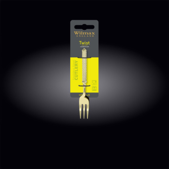 Вилка десертная 14 см Twist Champagne WL-999845025
