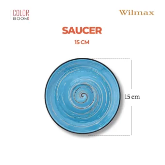 Блюдце 15см голубое Spiral WL-669636