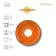 Блюдце 15см оранжевое Splash WL-667336