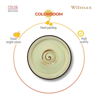 Блюдце 15см фисташковое Spiral WL-669136